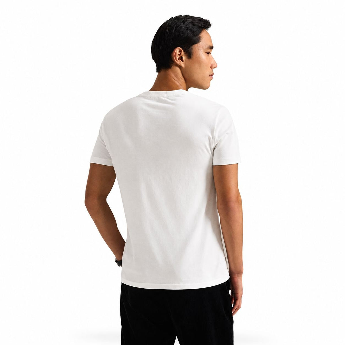 Cotton T-Shirt - Slim Fit Crew Neck RF3OC3Y216S