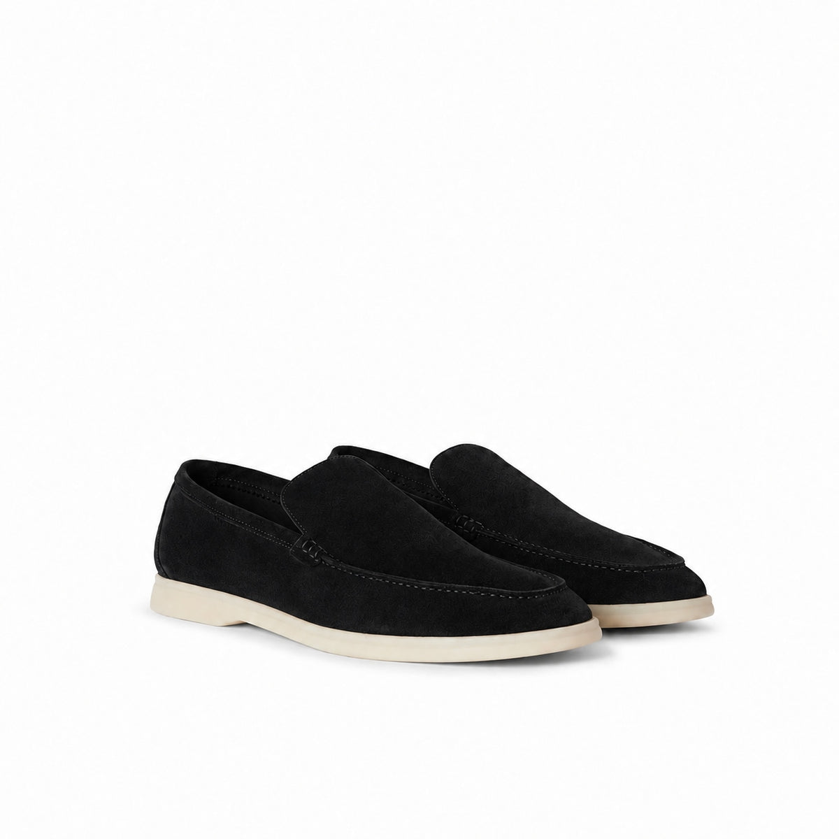 Suede Moccasin - Black RF3OLZB4PDW