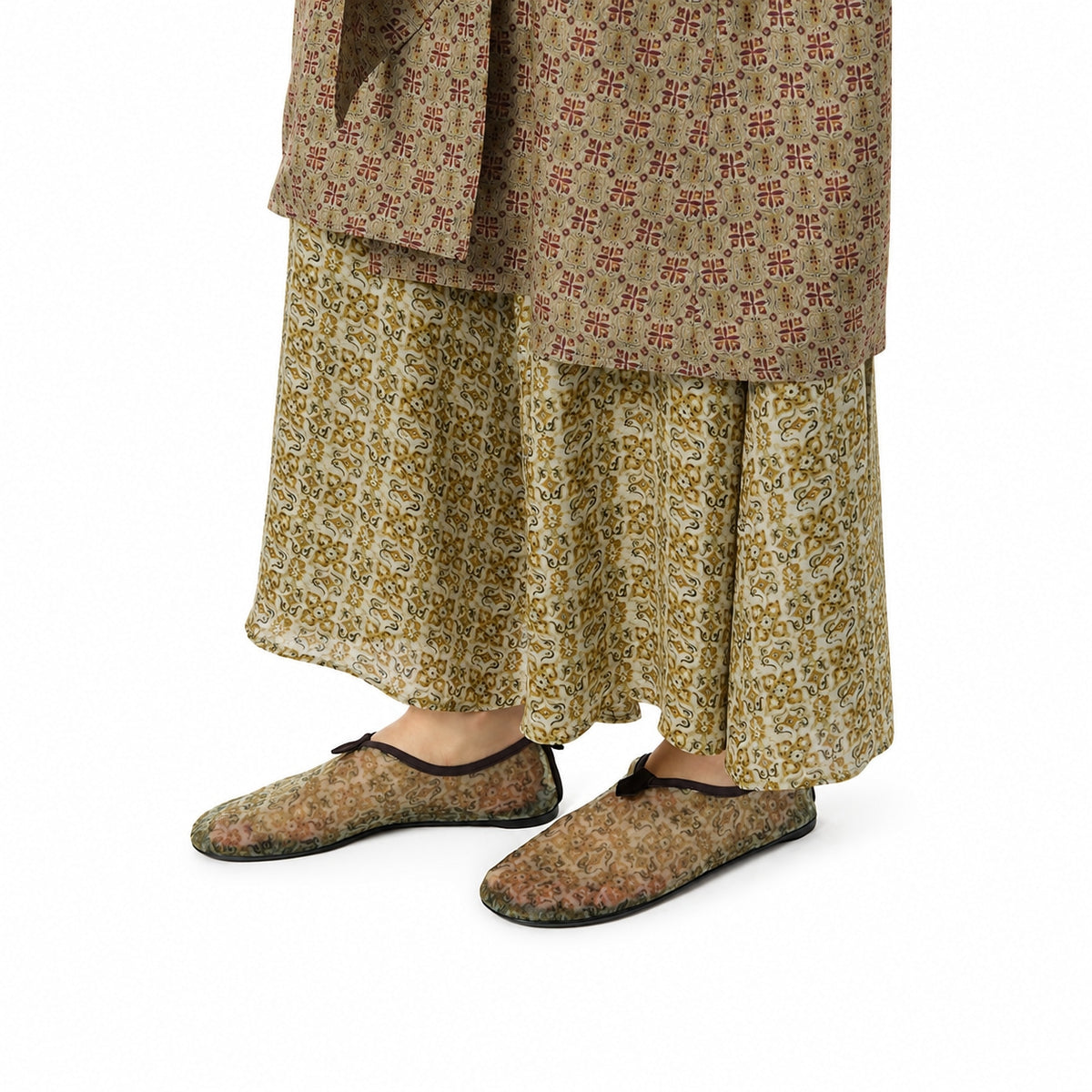 Flat Slip- Women's - Light Olive/Burnt Orange RF3OC3GXDVO