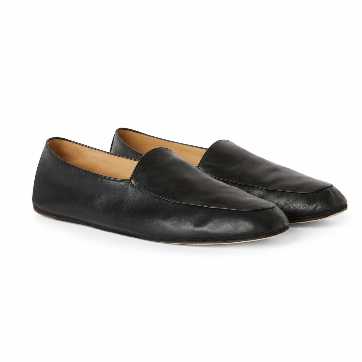 Men's Nappa Leather Moccasins - Black RF3OC3H5TAC